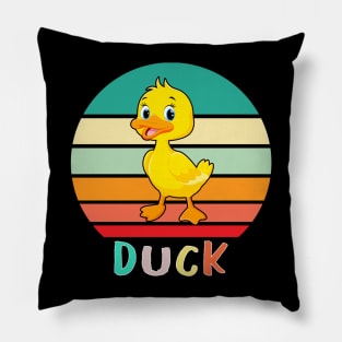 Vintage Retro Duck Pillow