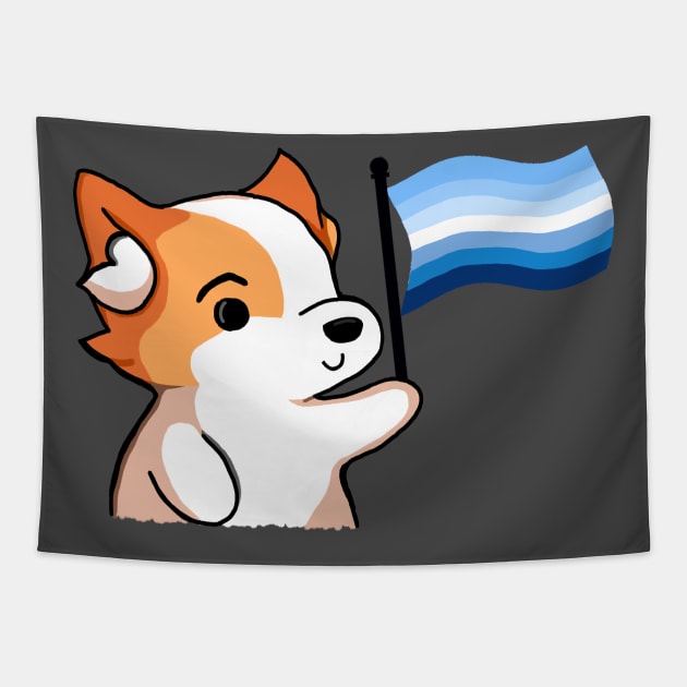 Gay Pride - Corgi Version Tapestry by Forsakendusk