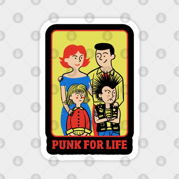 Punk for life Magnet by popcornpunk