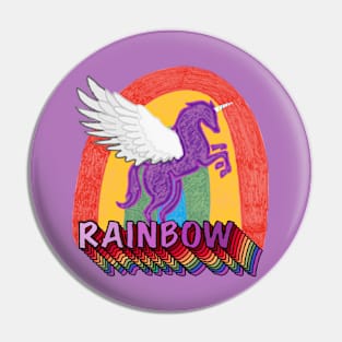 Rainbow Unicorn Pin