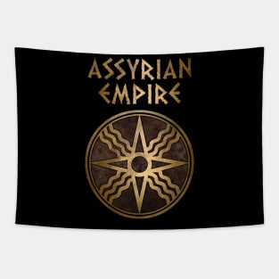 Assyrian Empire Symbol of Shamath the Sun God Tapestry