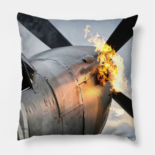 Supermarine Spitfire Pillow by Aircraft.Lover