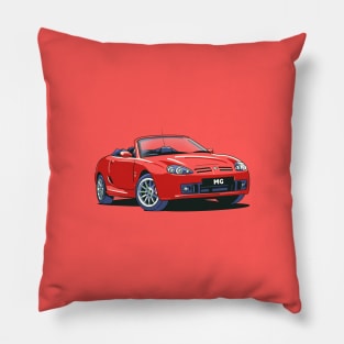 MG Rover MGTF in Solar Red Pillow
