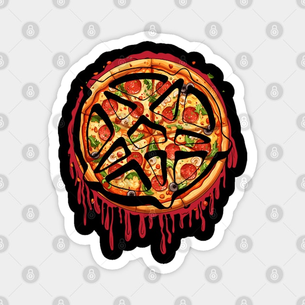 Pentagram Pizza Magnet by LylaLace Studio