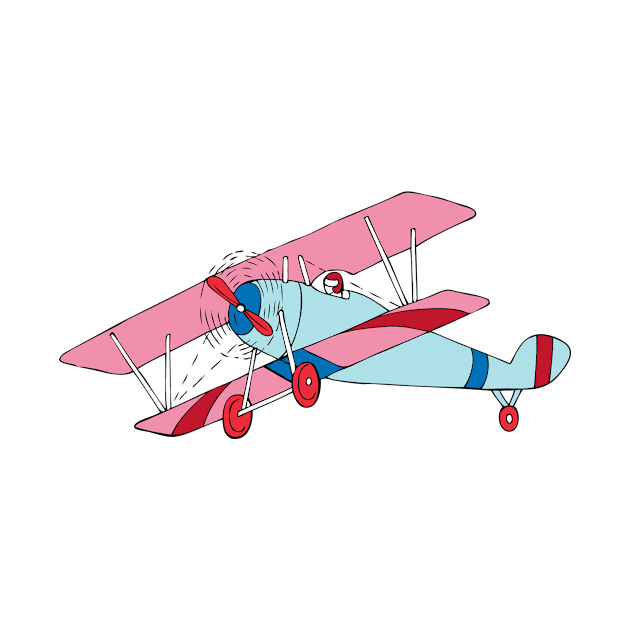 Cartoon Airplane by Alvd Design