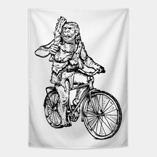 SEEMBO Neanderthal Cycling Bicycle Cyclist Biker Biking Bike Tapestry