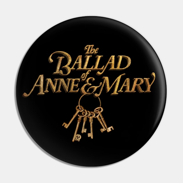 The Ballad Of Anne & Mary Logo Pin by Long Cat Media