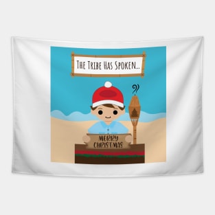 Holiday Cartoon Jeff Probst Tapestry