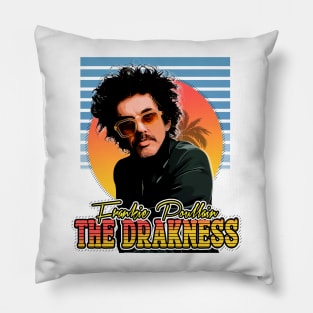 Retro Frankie Poullain // The Drakness style Flyer Vintage Pillow