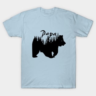 Papa Bear 4 Cubs Shirt Daddy Bear 4 Kids TShirt Papa 4 Kids T-Shirt