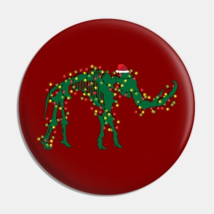 Christmas Mammoth Pin