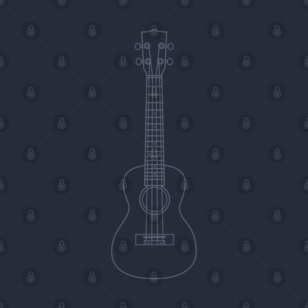 Ukulele Tenor Concert Soprano Outline by nightsworthy