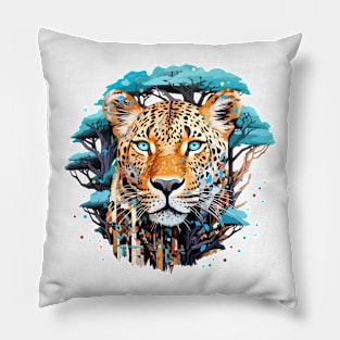 Panther Beast Animal World Predator Wild Nature Wilderness Pillow