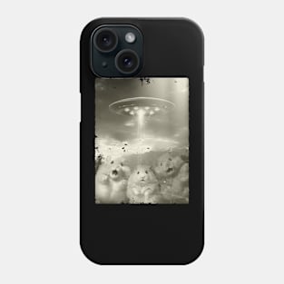 Alien UFO Funny Hamster Phone Case