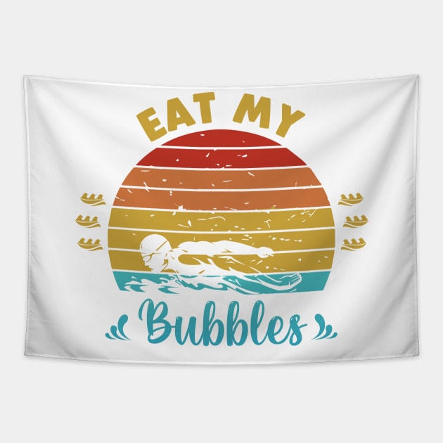 Eat my bubbles Tapestry by Swimarts