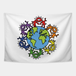 World Love People Art Tapestry