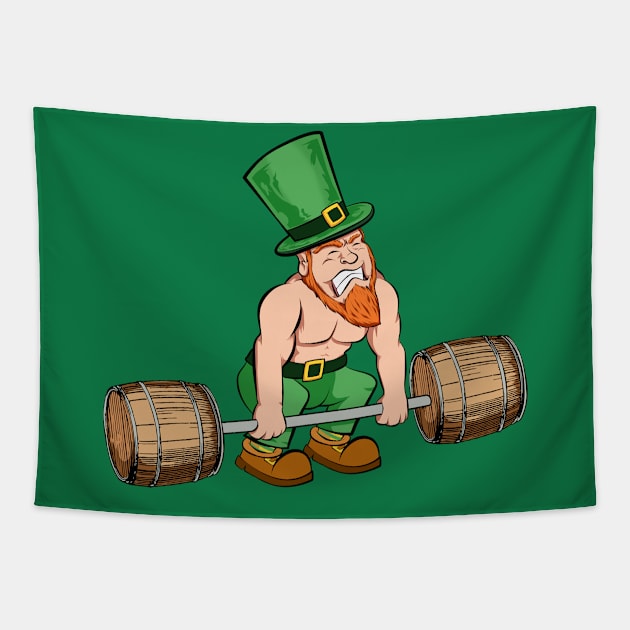 elf beer patrick day funny Tapestry by the house of parodies