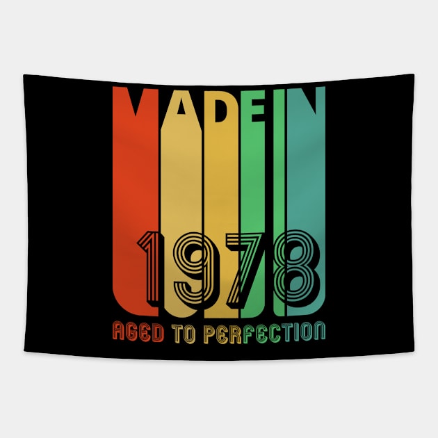 Vintage retro Made in 1978 Aged to perfection. Tapestry by MadebyTigger