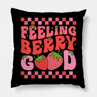 Feeling Berry Good Strawberry Pillow