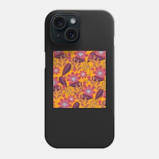 Floral spring fantasy in bright colors Phone Case