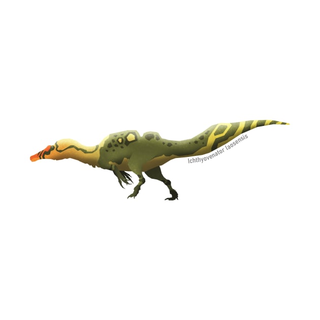 Ichthyovenator laosensis by I Draws Dinosaurs