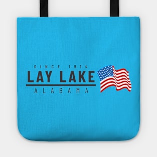 Lay Lake USA - dark text Tote