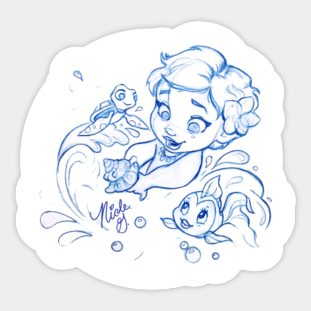 Baby Moana Moana Sticker Teepublic Baby Moana Moana Sticker Teepublic