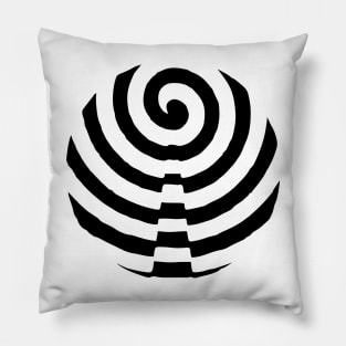 Black and White Optical Illusion Pillow