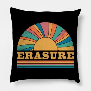 Graphic Erasure Proud Name Distressed Birthday Retro Style Pillow