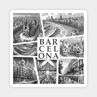 SPANISH CITY - BARCELONA - TRAVEL -3 Magnet