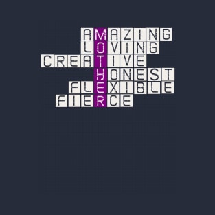 MOTHER CROSSWORD PUZZLE STYLE QUALITIES OF A GOOD MOM T-Shirt