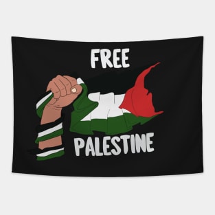 Free Palestine - I stand with Palestine Flag Tapestry