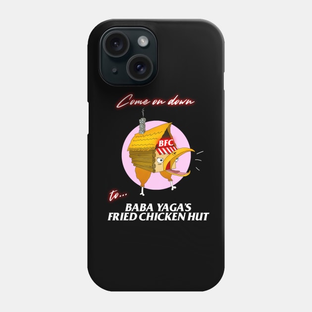 Baba Yaga's Fried Chicken Hut Phone Case by Long Cat Media