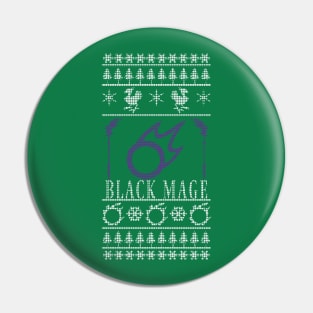 Final Fantasy XIV Black Mage Ugly Christmas Sweater Pin