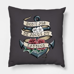 My tattoos Pillow