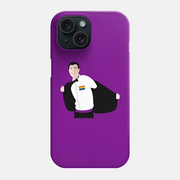 LGBT Man in a suit Phone Case by RoeArtwork