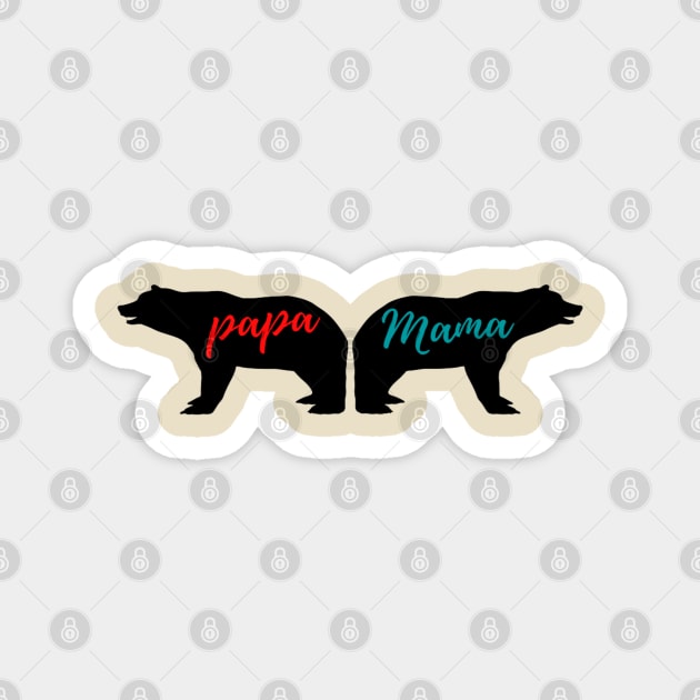 Bear Papa Mama Magnet by Artistic Design