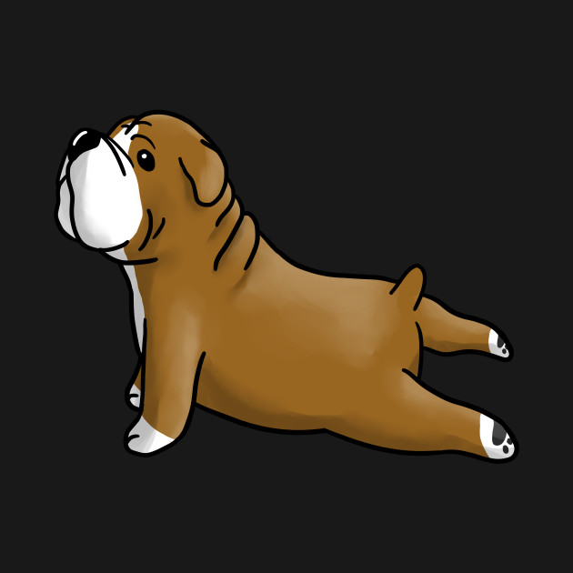 English Bulldog Yoga Pose English Bulldog TShirt TeePublic