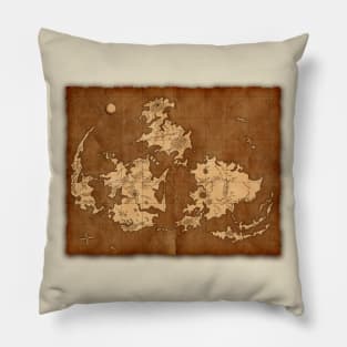 Final Fantasy VII Antique World Map Pillow