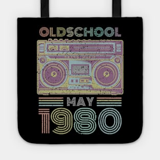 40th Birthday Gift May 1980 Forty Years Old Tote