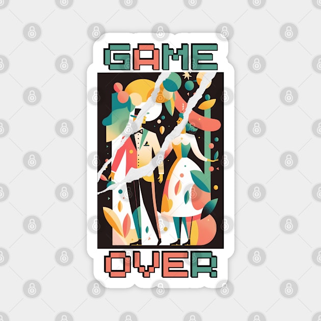 Game Over: A Bittersweet Ending Magnet by Toonstruction