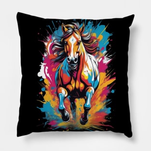 colorful horse Pillow