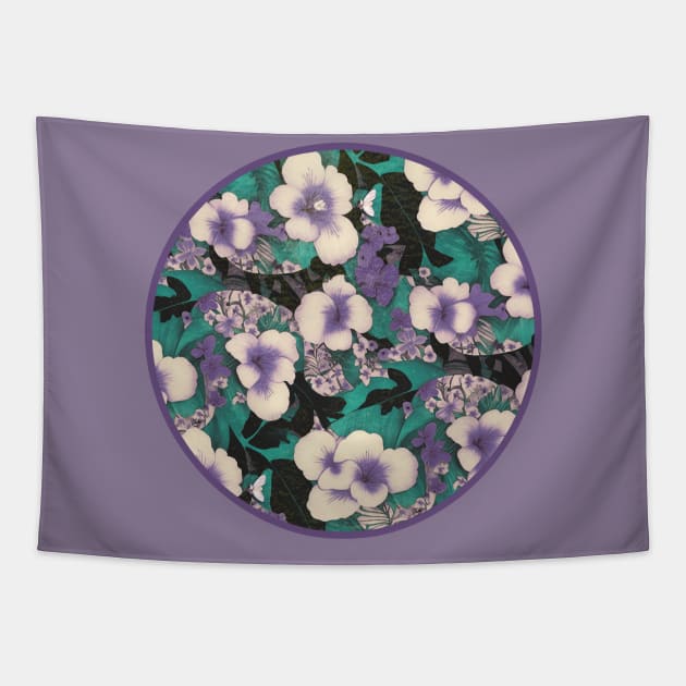 Hawaiian Violet Tapestry by Nina May Design Studio