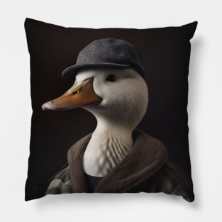 Animal Duck in Suit Pillow