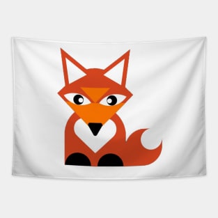 Cute fox digital art, vector art for children and for fox lovers Tapestry
