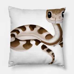 Cute Rattlesnake Drawing Pillow