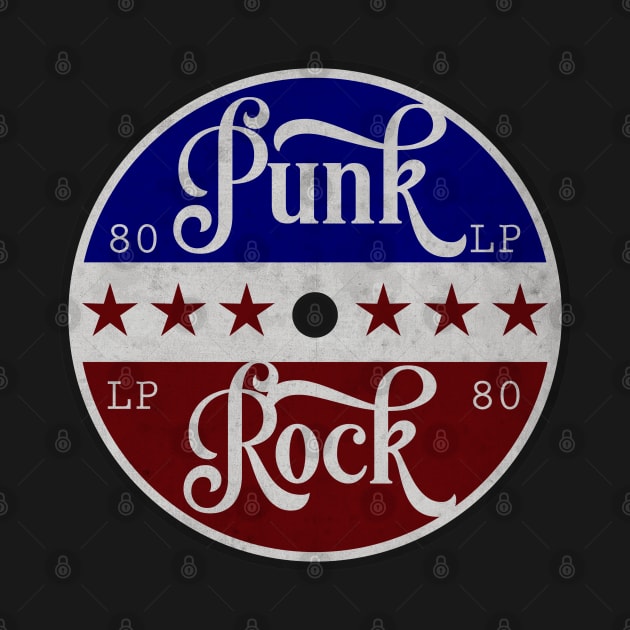 Punk Rock Vintage LP by CTShirts