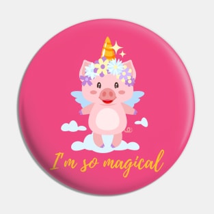 Magical Piggycorn Pin