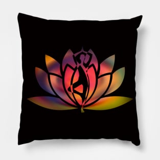 Lotus Yoga Pose Pillow