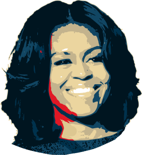 Michelle Obama Pop Art Magnet